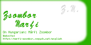 zsombor marfi business card